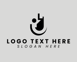Abstract Letter J Logo