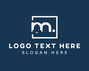 Monochromatic - White Bell Letter M logo design