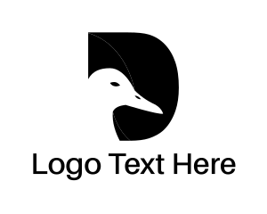 Duck - Duck Letter D logo design