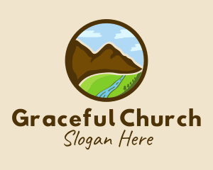 Trip - Mountain Valley Scenery logo design