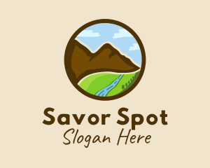 Mountain Valley Scenery logo design