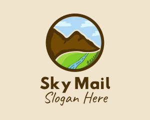 Mountain Valley Scenery logo design