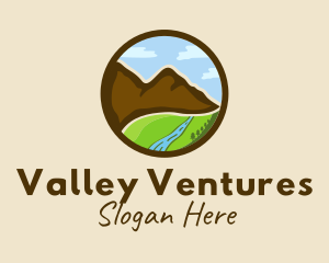 Mountain Valley Scenery logo design