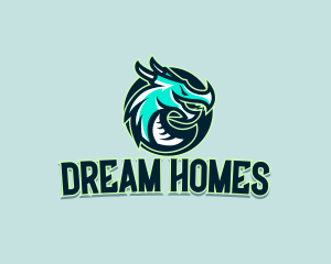 Dragon Game Streamer Logo