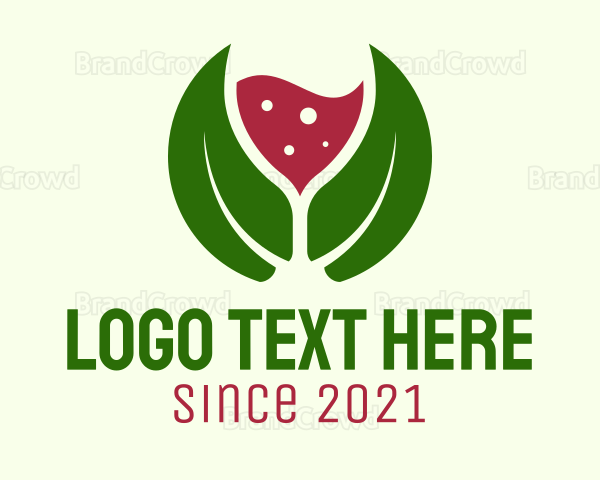 Organic Wine Glass Logo
