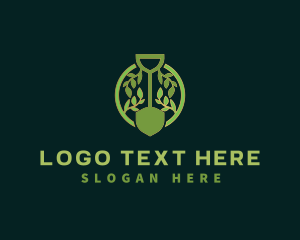 Landscape - Shovel Leaf Garden logo design