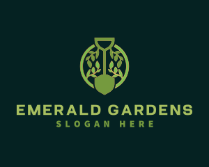 Shovel Leaf Garden logo design