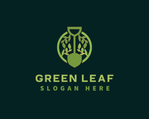 Shovel Leaf Garden logo design