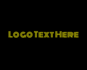 Text - Bright Entertainment Text Lines logo design