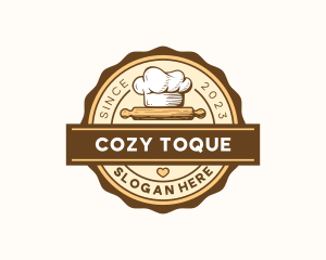 Toque Rolling Pin Bakery logo design