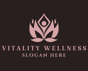 Wellness Yoga Meditation  logo design