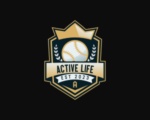 Baseball Sports League logo design