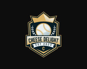 Baseball Sports League logo design