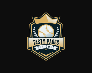 Baseball Sports League Cup logo design