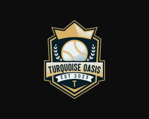 Baseball Sports League logo design