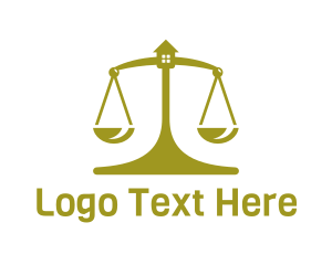 Legal - Golden House Scale logo design