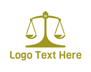 Court House - Golden House Scale logo design