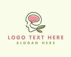 Brain - Natural Relaxed Mind logo design