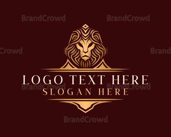 Luxury Lion Head Logo