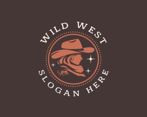 Buckaroo - Cowgirl Hat Buckaroo logo design