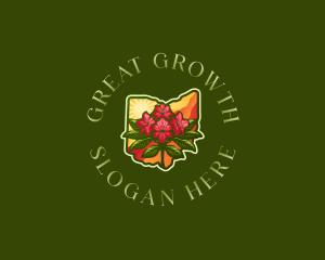 Ohio Great Rhododendron logo design