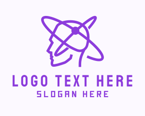 Purple - Human Psychology Orbit logo design