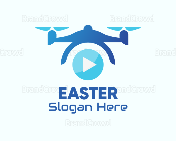 Blue Drone Video Logo