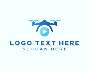 Play Button - Drone Video Play Button logo design