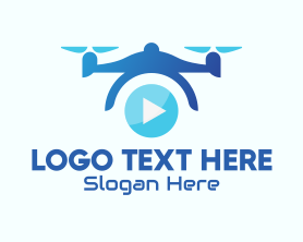 Youtuber - Blue Drone Video logo design
