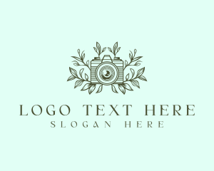 Footage - Floral Camera Photography logo design