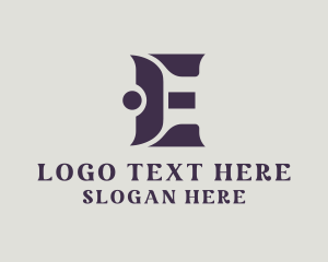 Business Consulting Letter E logo design