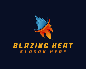 Fire - Fire Ice Element logo design