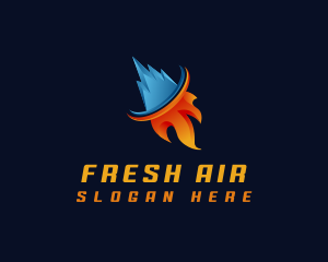 Fire Ice Element logo design