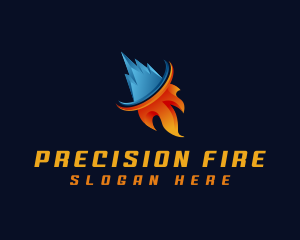 Fire Ice Element logo design