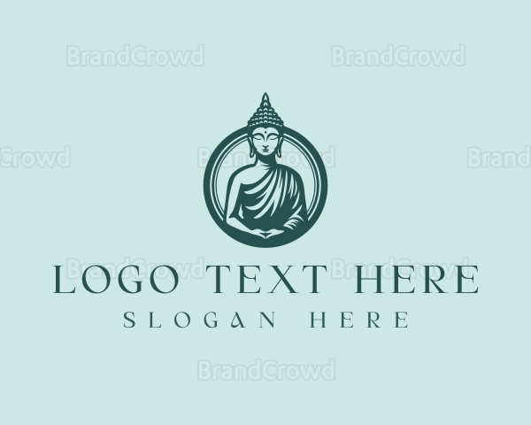 Buddha Peaceful Meditation Logo