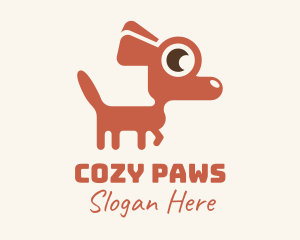 Red Chihuahua Dog logo design