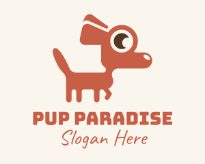 Red Chihuahua Dog logo design