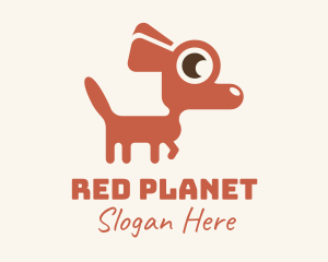 Red Chihuahua Dog logo design