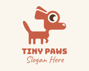 Red Chihuahua Dog logo design