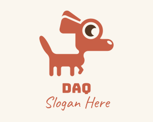 Dog House - Red Chihuahua Dog logo design