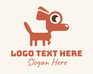 Dog House - Red Chihuahua Dog logo design