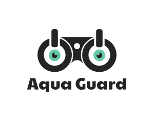 Lifeguard - Binocular Power Button logo design