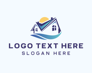 Real Estate Home Builder logo design