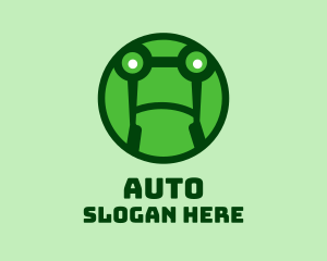 Swamp - Round Green Frog logo design