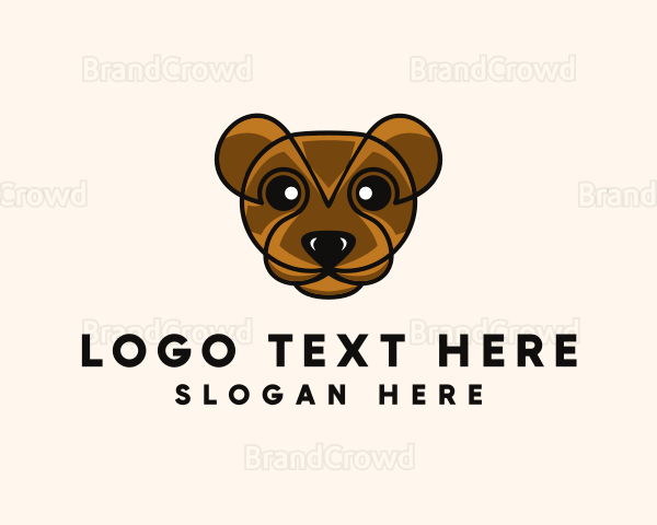 Teddy Bear Face Logo