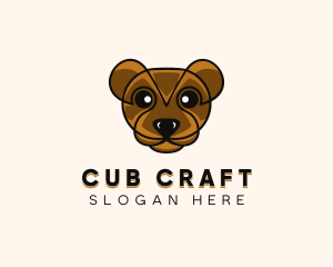 Cub - Teddy Bear Face logo design