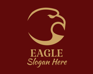 Gold Eagle Head  logo design