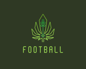 Grass - Green Cyber Weed logo design