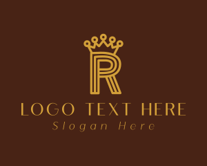 Dresses - Royalty Crown Letter R logo design