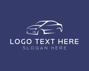 Transportation - Sedan Race Car logo design